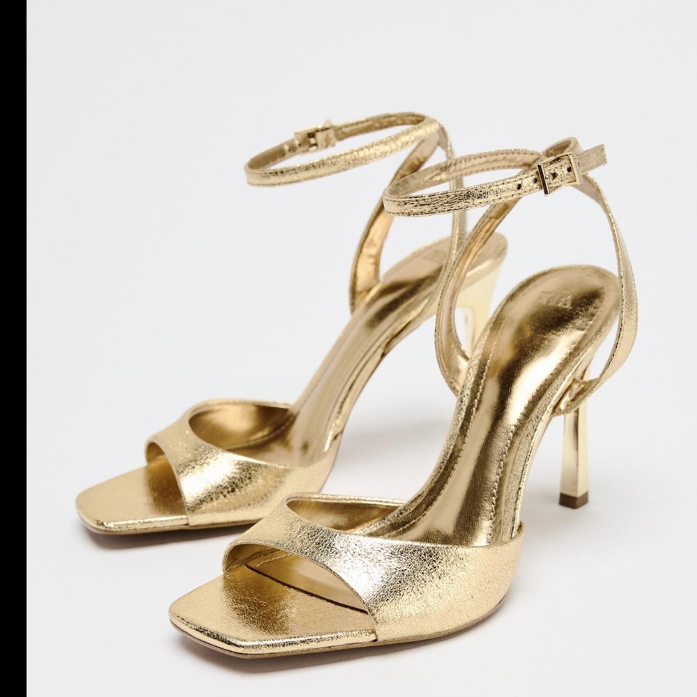 Elegant Gold Women's Heels